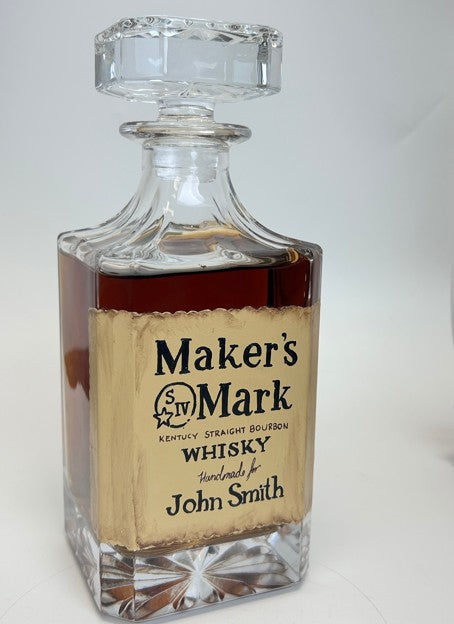 Hand Painted Personalized Label Decanter