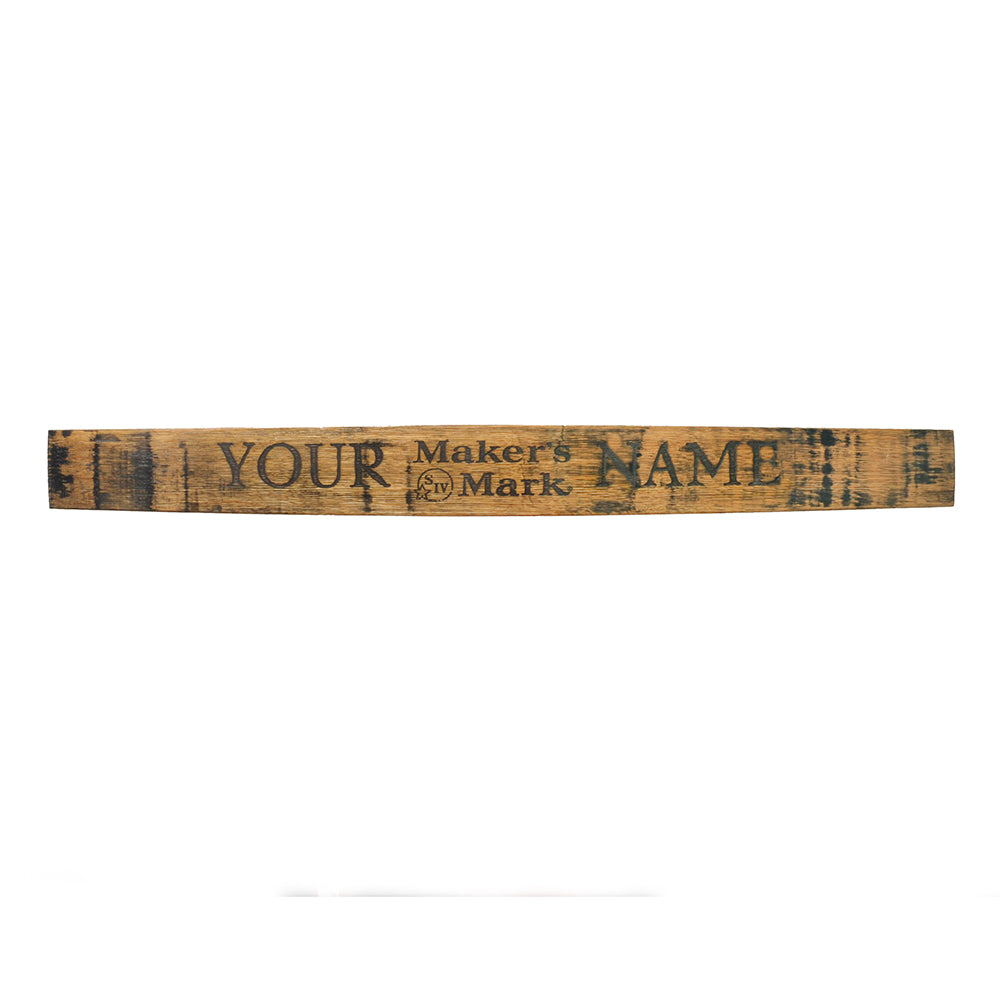 Personalized Bourbon Barrel Stave