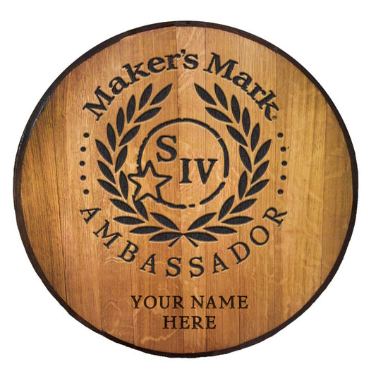 Personalized Engraved Ambassador Barrel Head