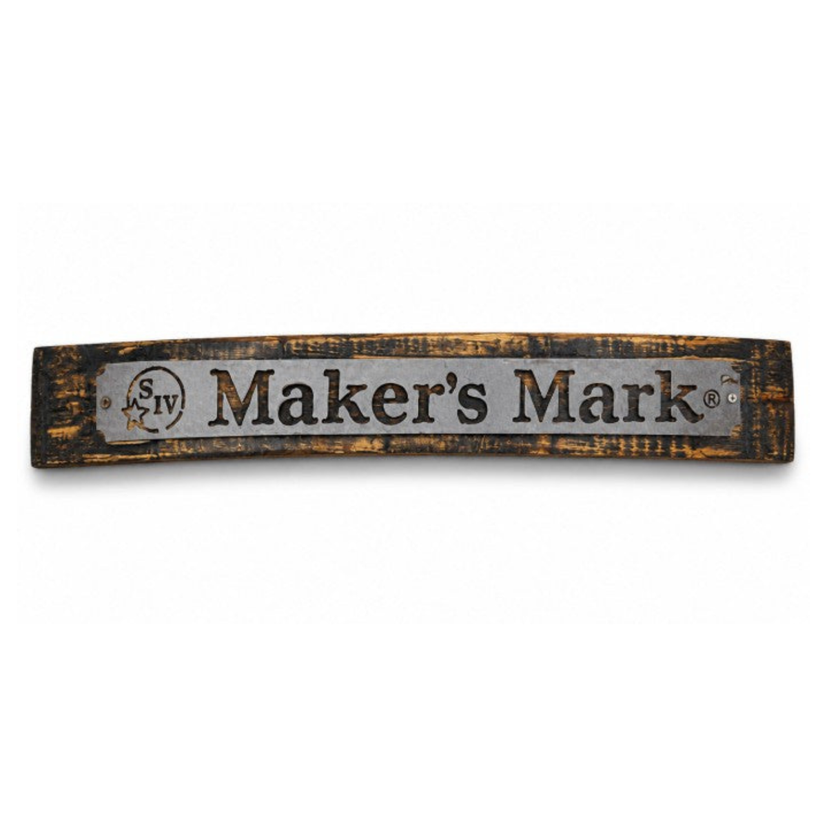 Maker’s Mark Metal Logo Barrel Stave