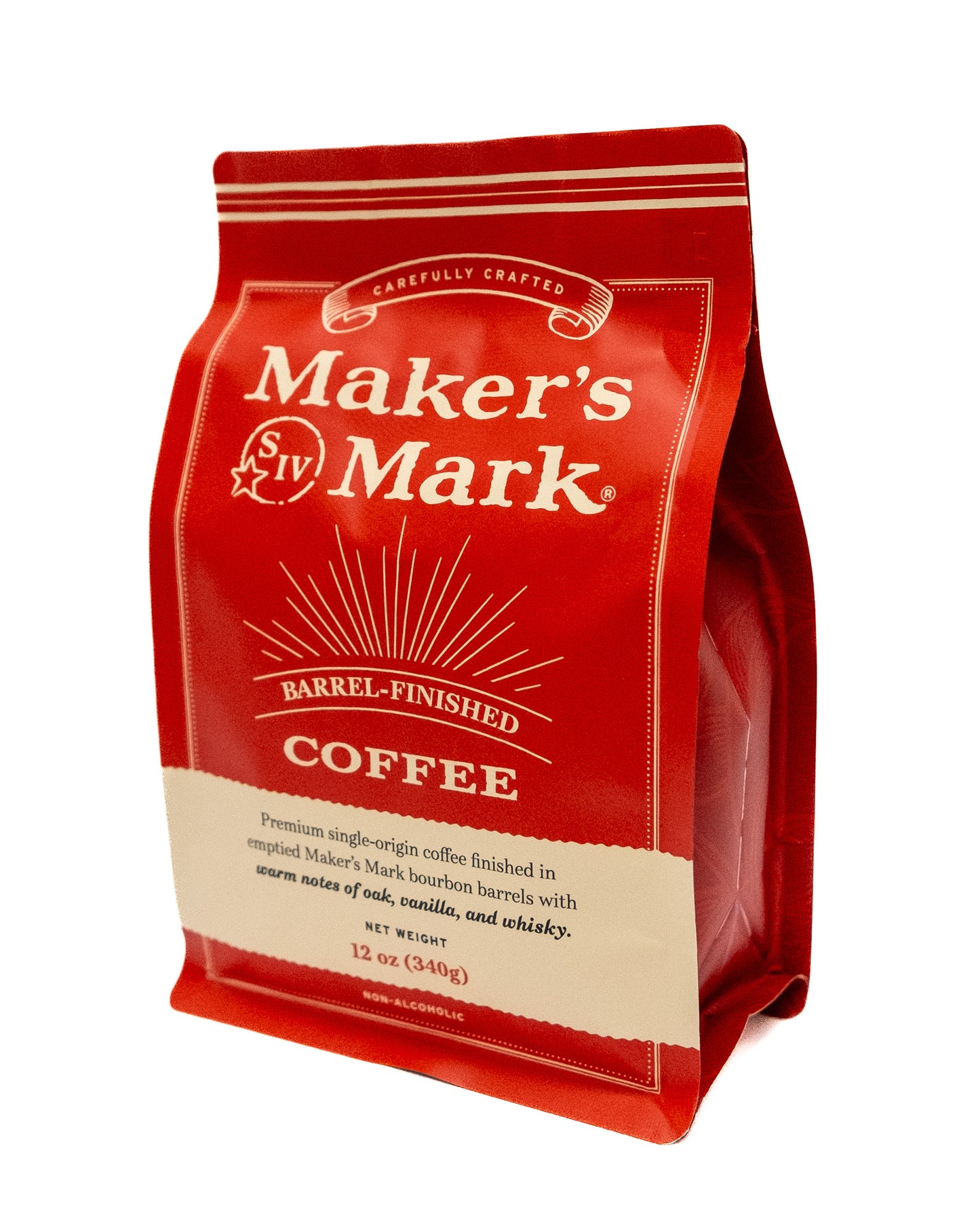 12 oz Whole Bean Maker's Mark Barrel-Finished Coffee