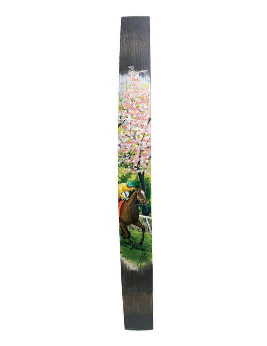 Hand Painted Spring Racing Stave