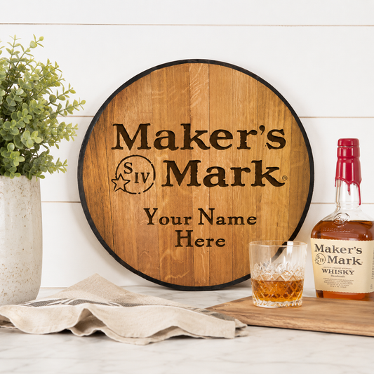 Personalized Engraved Logo Barrel Top