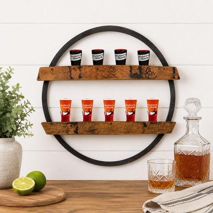 Authentic Barrel Wood Shelf