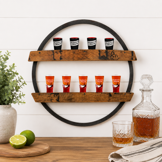Authentic Barrel Wood Shelf