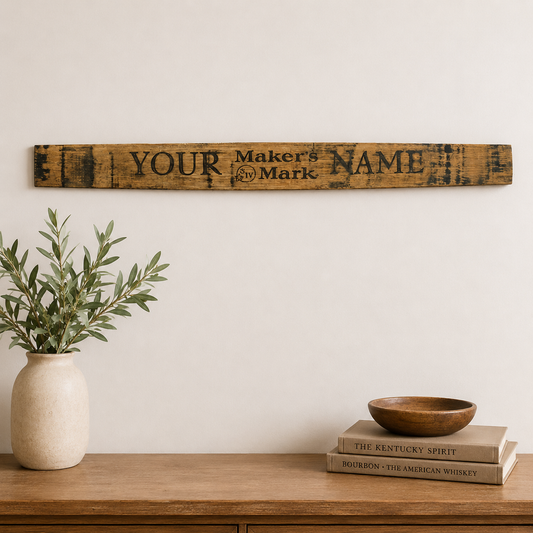 Personalized Bourbon Barrel Stave
