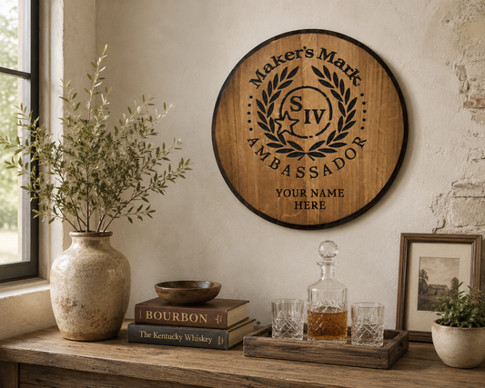 Personalized Engraved Ambassador Barrel Head