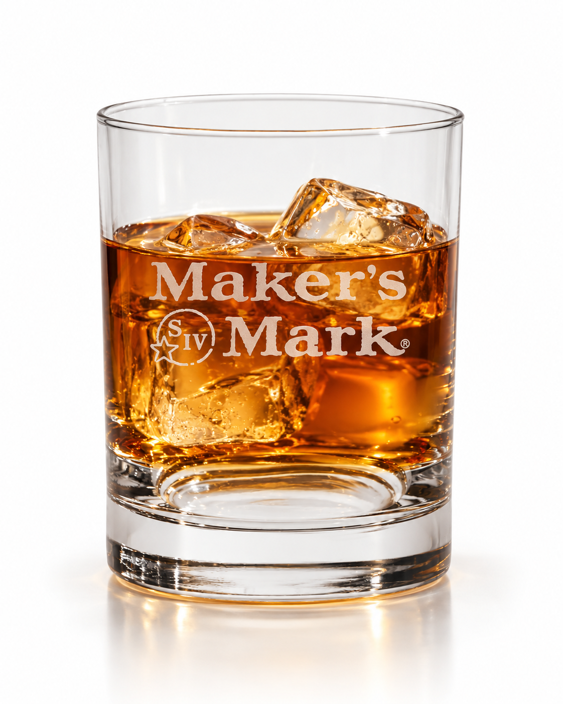 Satin Etched Maker's Mark Glass
