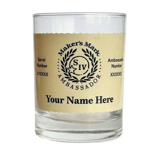 Personalized Ambassador Plate Rocks Glass Test Products