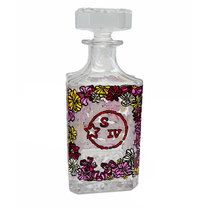 Margie Floral Hand Painted Decanter