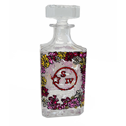 Margie Floral Hand Painted Decanter