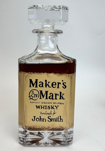 Hand Painted Personalized Label Decanter