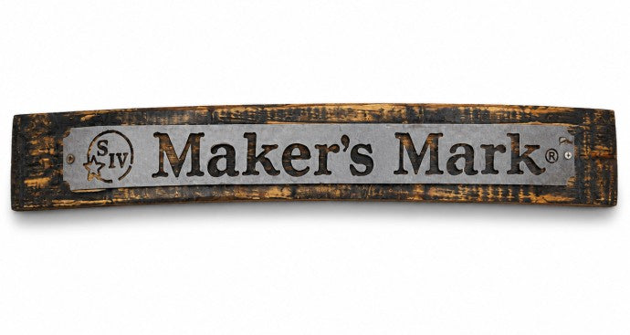 Maker’s Mark Metal Logo Barrel Stave – makersmarkshop