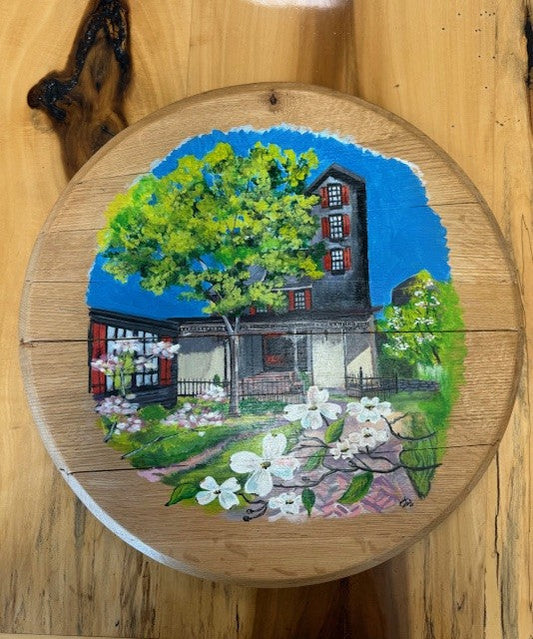 Spring Painted Barrel Head