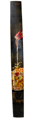 Hand Painted Whisky Pour Stave