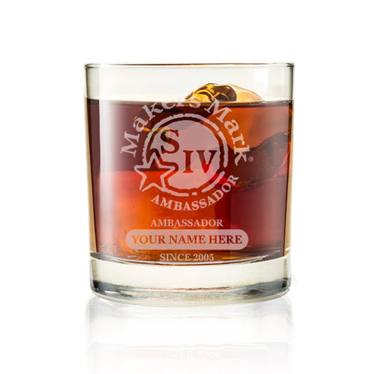 Personalized Ambassador Rocks Glass