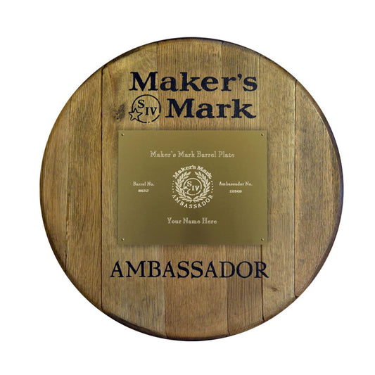 Personalized Barrel Head Ambassador Plate Mount
