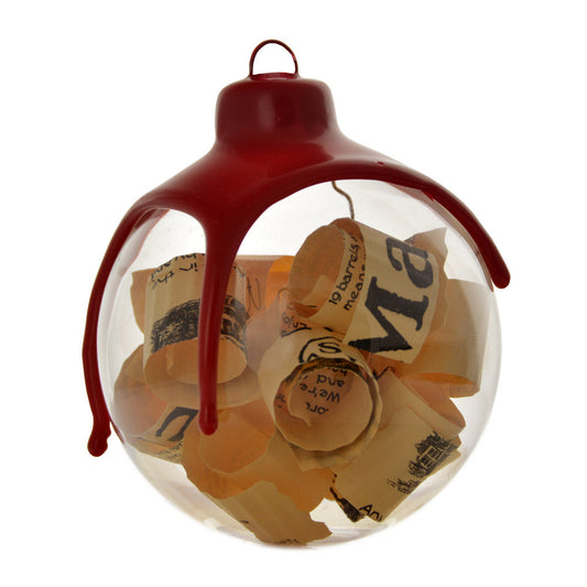 Wax Dipped Label Ornament