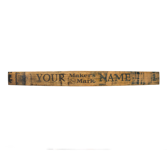 Personalized Bourbon Barrel Stave