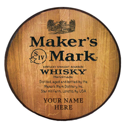 Personalized Engraved Label Barrel Head